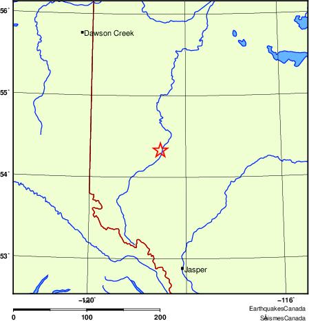 Map of Regional Seismographs