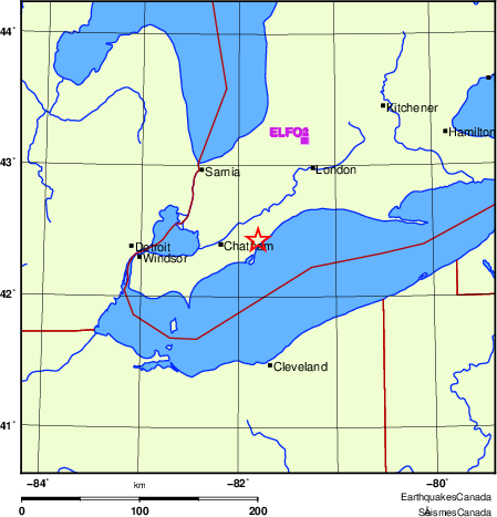 carte des localisations des stations sismologiques locales