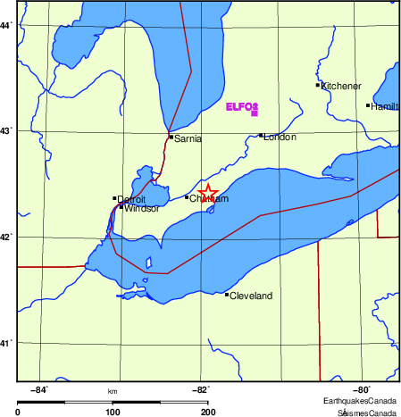 Map of Regional Seismographs