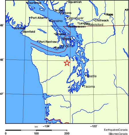 Map of Earthquake Localities