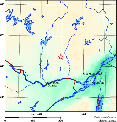 Map of Earthquake Area