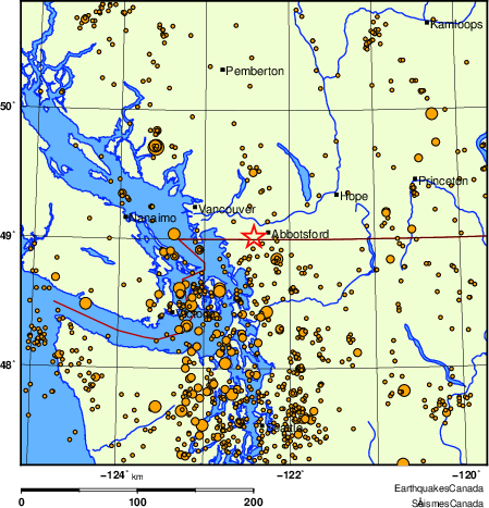 Map of earthquakes magnitude 2.0 and larger, 2000 - present