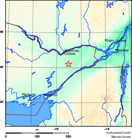Map of Earthquake Area