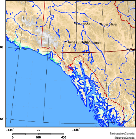 Map of Earthquake Area
