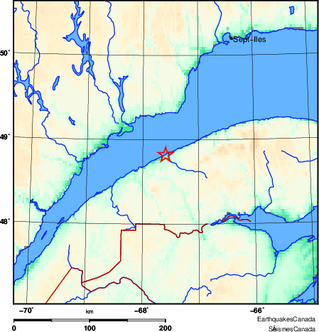 Map of Earthquake Area