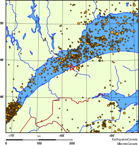 Map of earthquakes magnitude 2.0 and larger, 2000 - present
