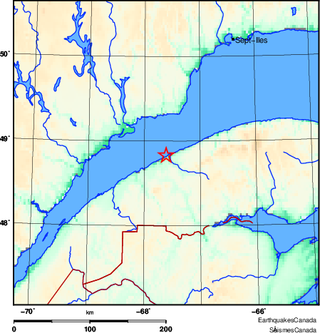 Map of Earthquake Area