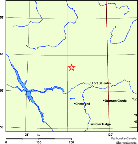 Map of Earthquake Localities