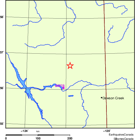 Map of Regional Seismographs