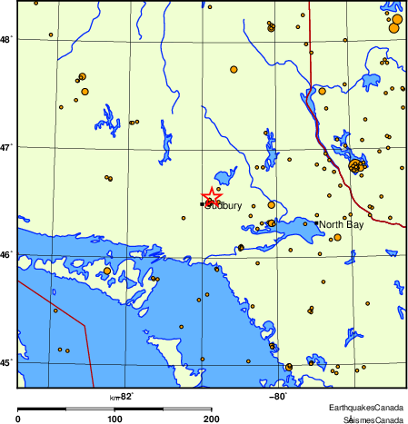 Map of earthquakes magnitude 2.0 and larger, 2000 - present