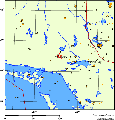 Map of earthquakes magnitude 2.0 and larger, 2000 - present
