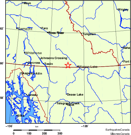 Map of Earthquake Localities