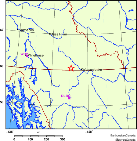 Map of Regional Seismographs