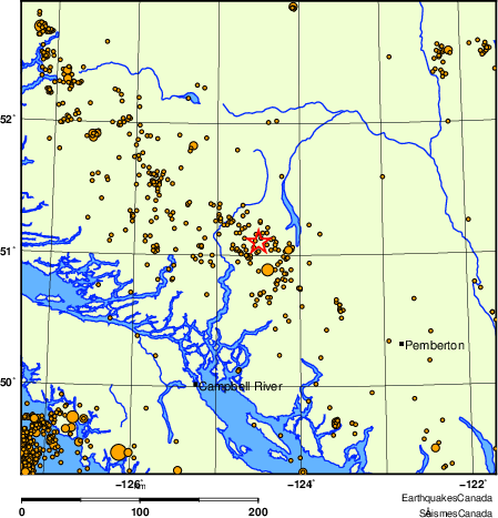 Map of earthquakes magnitude 2.0 and larger, 2000 - present