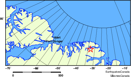 Map of Earthquake Localities