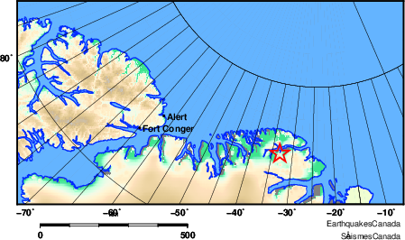 Map of Earthquake Area
