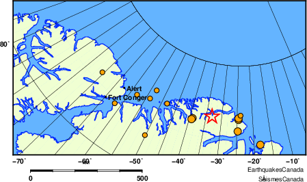 Map of earthquakes magnitude 2.0 and larger, 2000 - present