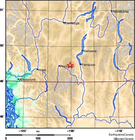 Map of Earthquake Area