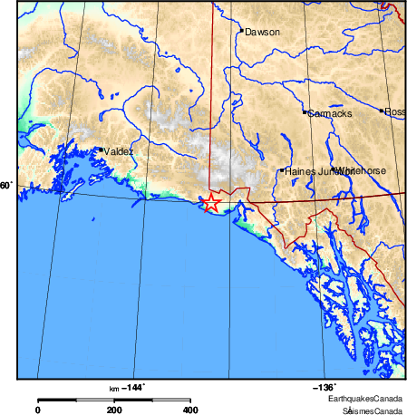 Map of Earthquake Area