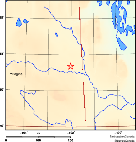 Map of Earthquake Area