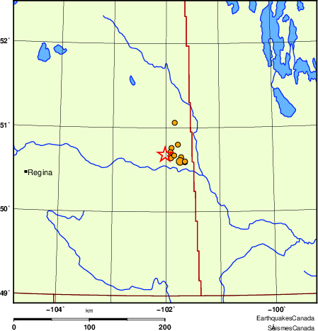 Map of earthquakes magnitude 2.0 and larger, 2000 - present