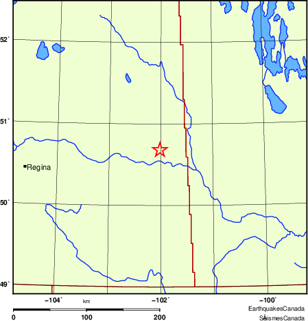 Map of Regional Seismographs