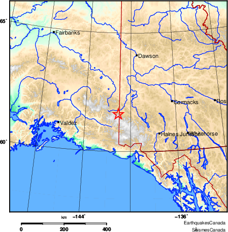 Map of Earthquake Area