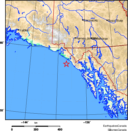 Map of Earthquake Area