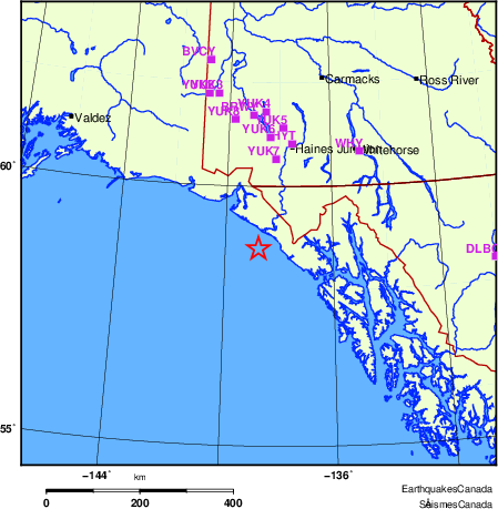 Map of Regional Seismographs
