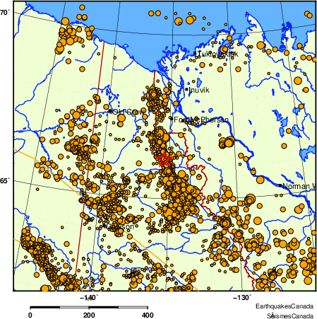 Map of earthquakes magnitude 2.0 and larger, 2000 - present