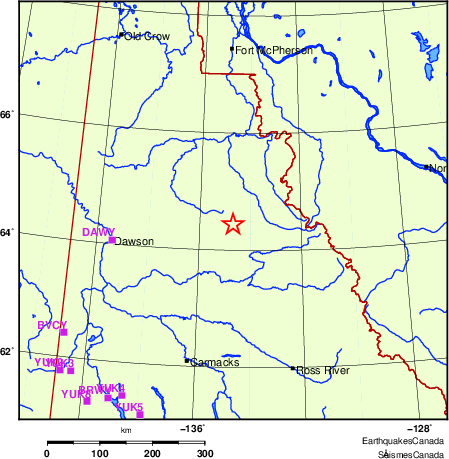 Map of Regional Seismographs