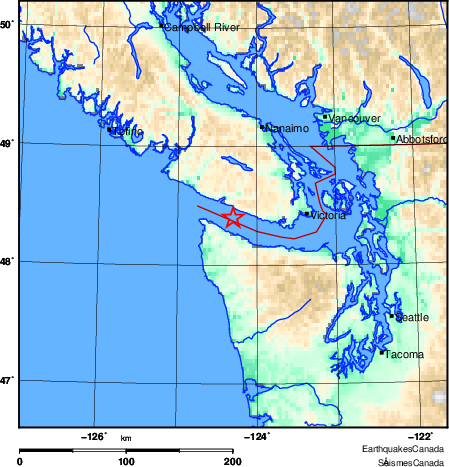 Map of Earthquake Area