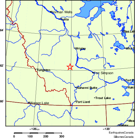 Map of Earthquake Localities