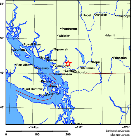 Map of Earthquake Localities