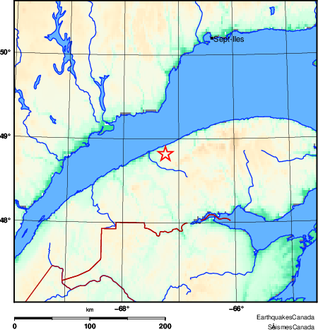 Map of Earthquake Area