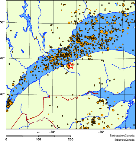 Map of earthquakes magnitude 2.0 and larger, 2000 - present