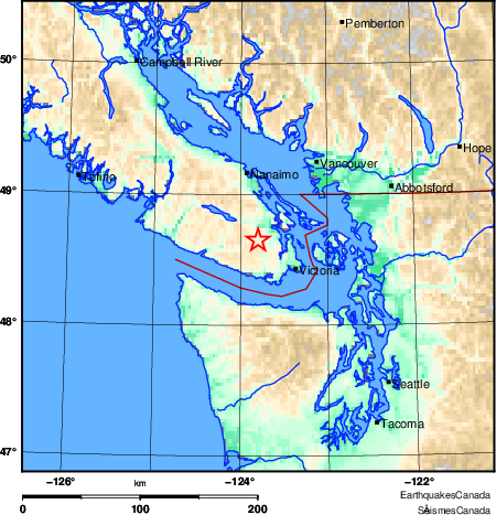 Map of Earthquake Area