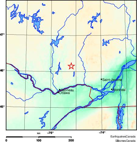 Map of Earthquake Area