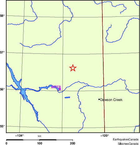 Map of Regional Seismographs