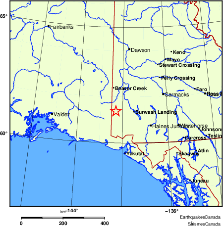 Map of Earthquake Localities