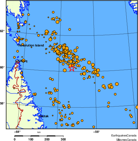 Map of earthquakes magnitude 2.0 and larger, 2000 - present