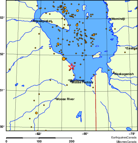 Map of earthquakes magnitude 2.0 and larger, 2000 - present