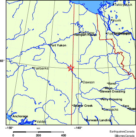 Map of Earthquake Localities