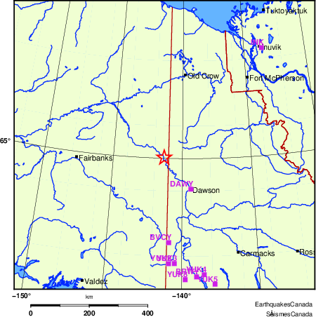 Map of Regional Seismographs