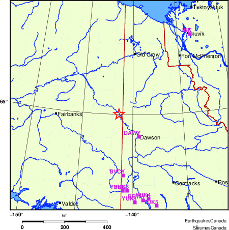 Map of Regional Seismographs