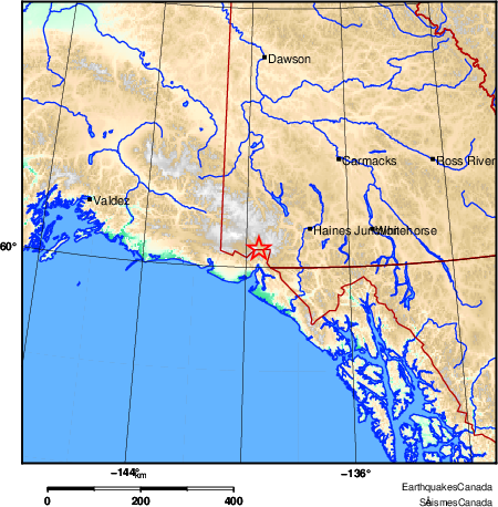 Map of Earthquake Area