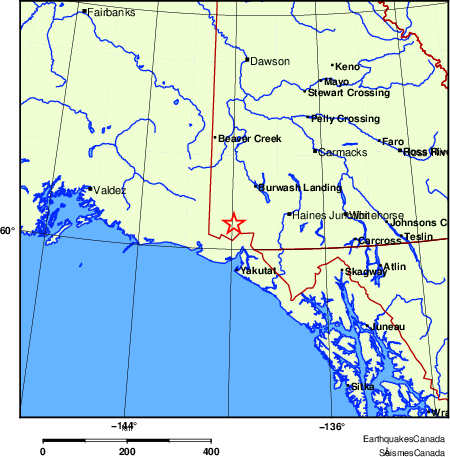 Map of Earthquake Localities
