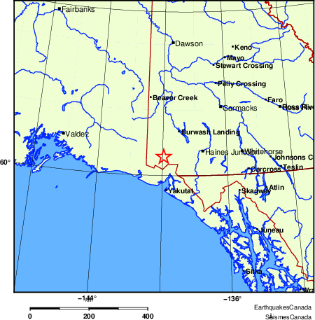 Map of Earthquake Localities