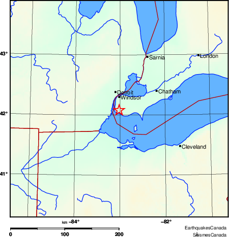 Map of Earthquake Area
