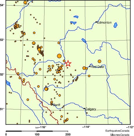 Map of earthquakes magnitude 2.0 and larger, 2000 - present